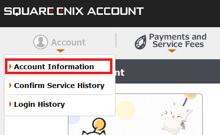 SQUARE ENIX Support Center - SQUARE ENIX Account