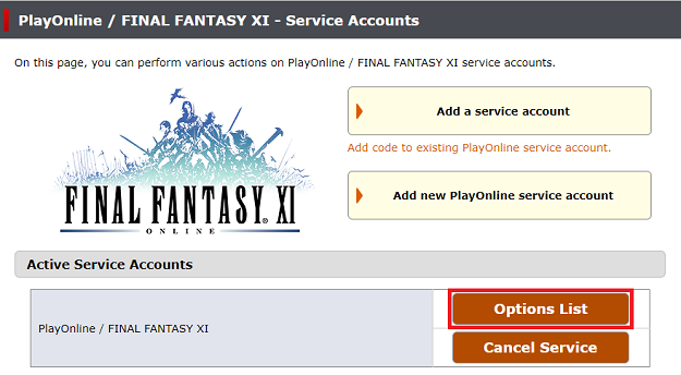 Square Enix Support Center Final Fantasy Xi