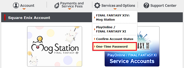 SQUARE ENIX Account Confirmation and How to Return to FINAL FANTASY XI