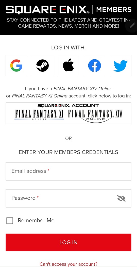 SQUARE ENIX Support Center - SQUARE ENIX MEMBERS